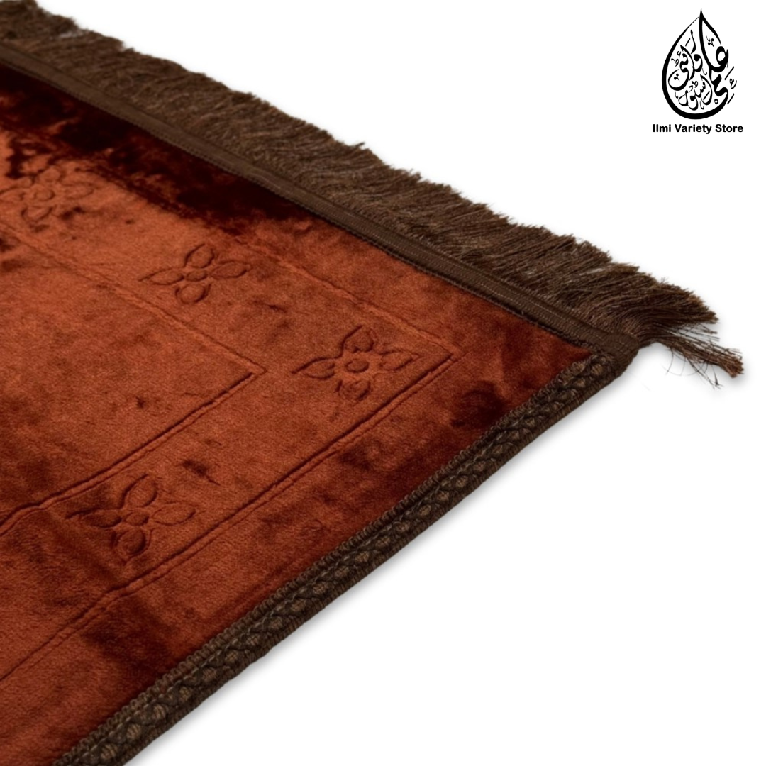 Taqwa Premium Prayer Mat™ | Comfit Pro Collection | Brown Ilmi Variety Store