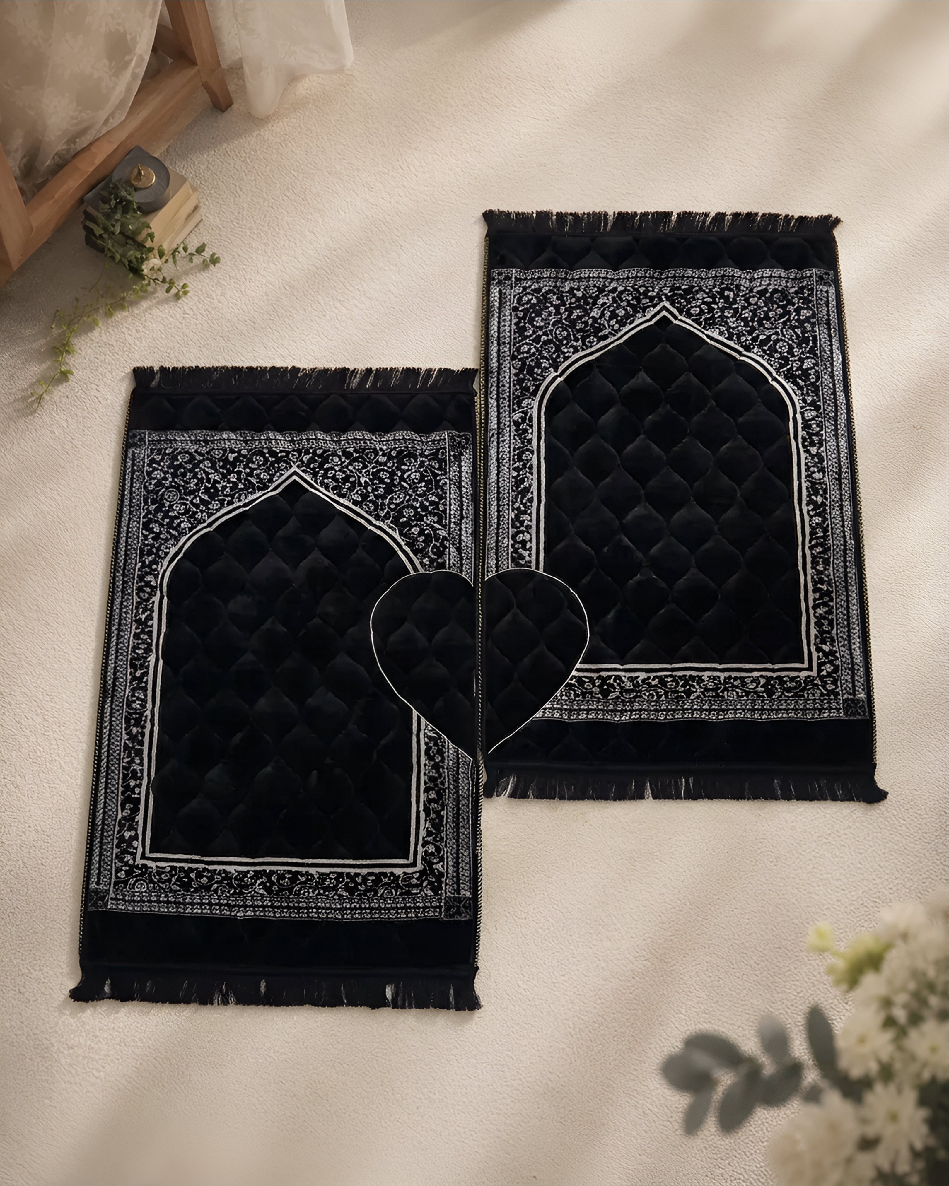 Couple Prayer Mat- Nooran Plushmink Premium