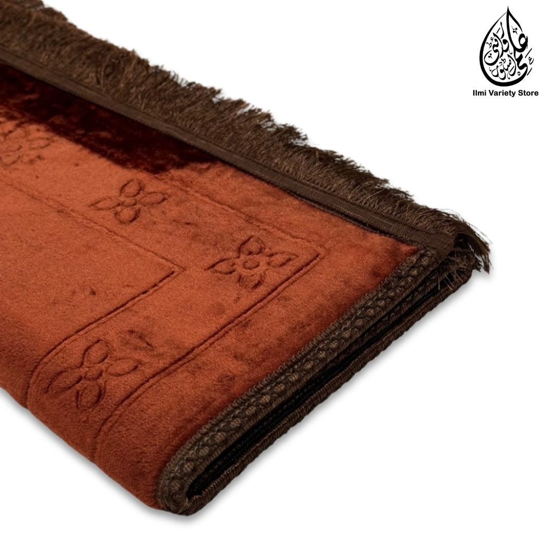 Taqwa Premium Prayer Mat™ | Comfit Pro Collection | Brown Ilmi Variety Store