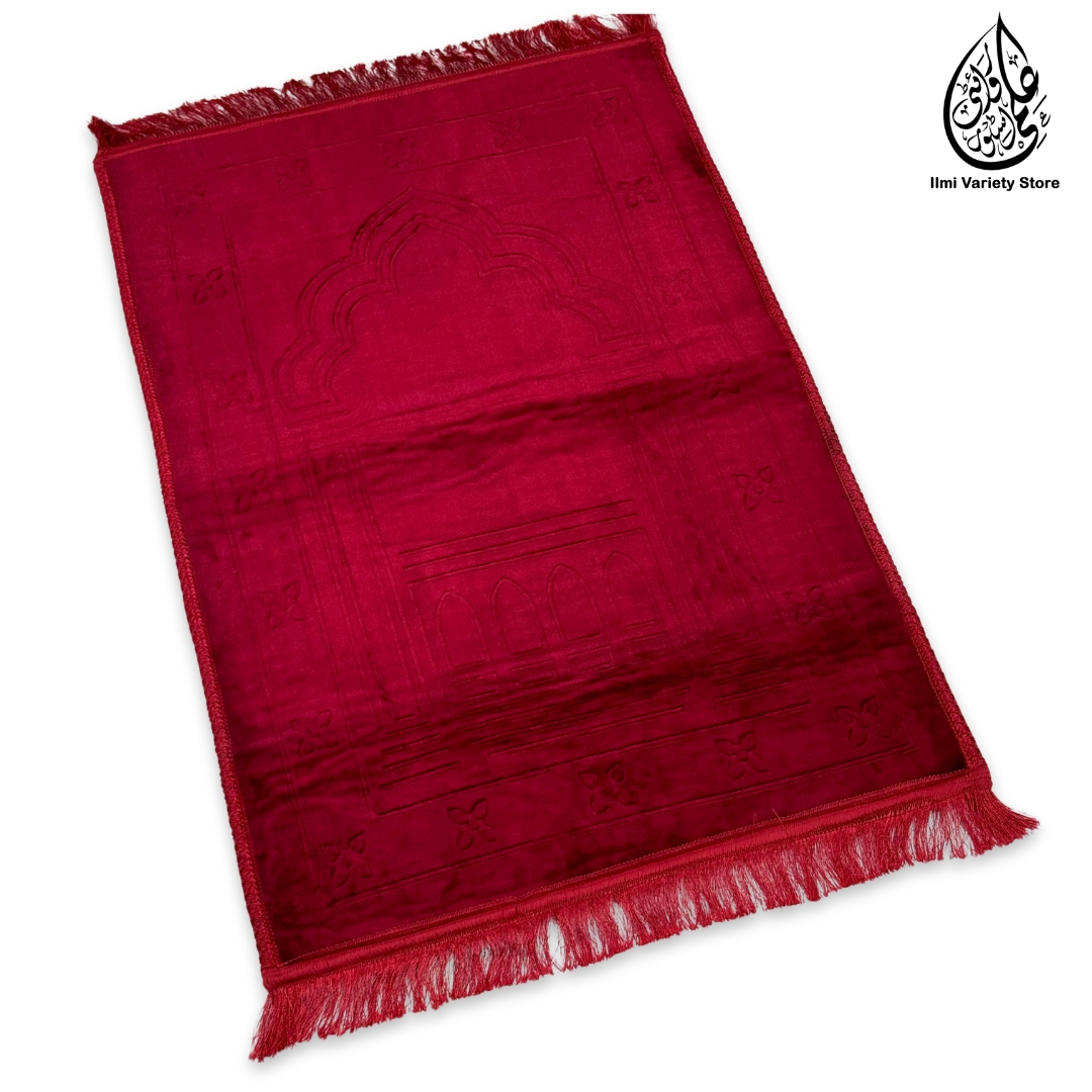 Taqwa Premium Prayer Mat™ | Comfit Pro Collection | Red Ilmi Variety Store