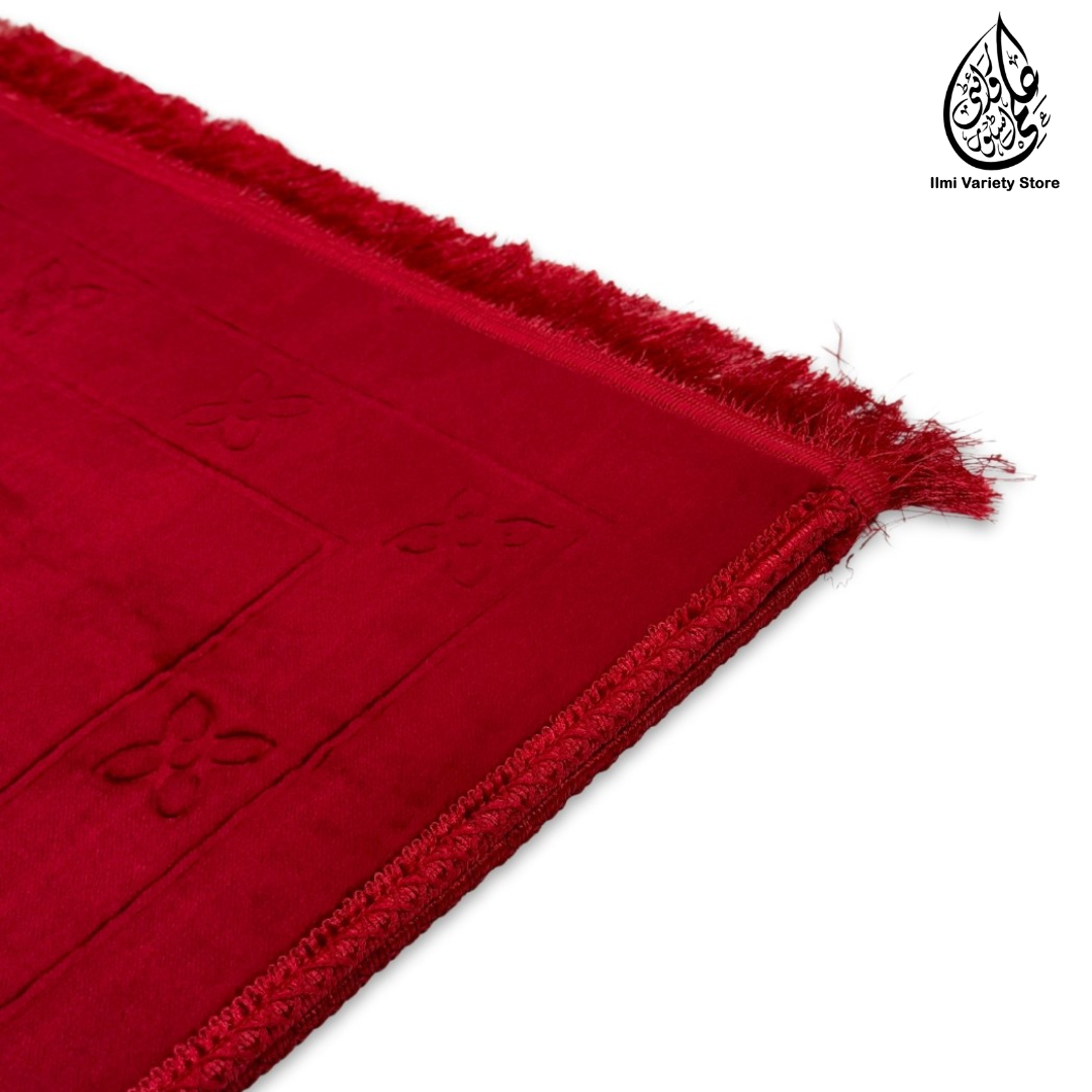 Taqwa Premium Prayer Mat™ | Comfit Pro Collection | Red Ilmi Variety Store