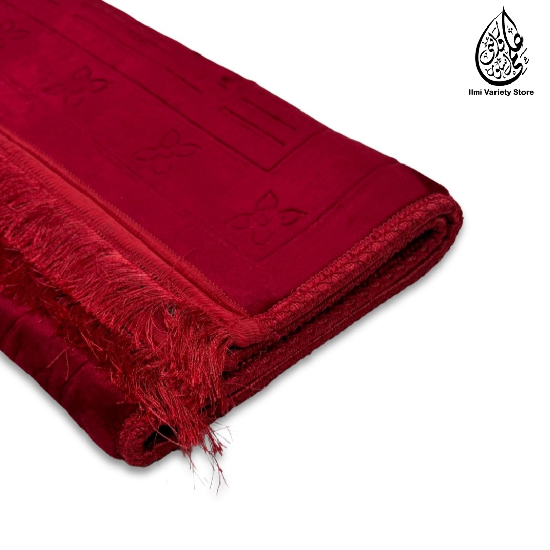 Taqwa Premium Prayer Mat™ | Comfit Pro Collection | Red Ilmi Variety Store