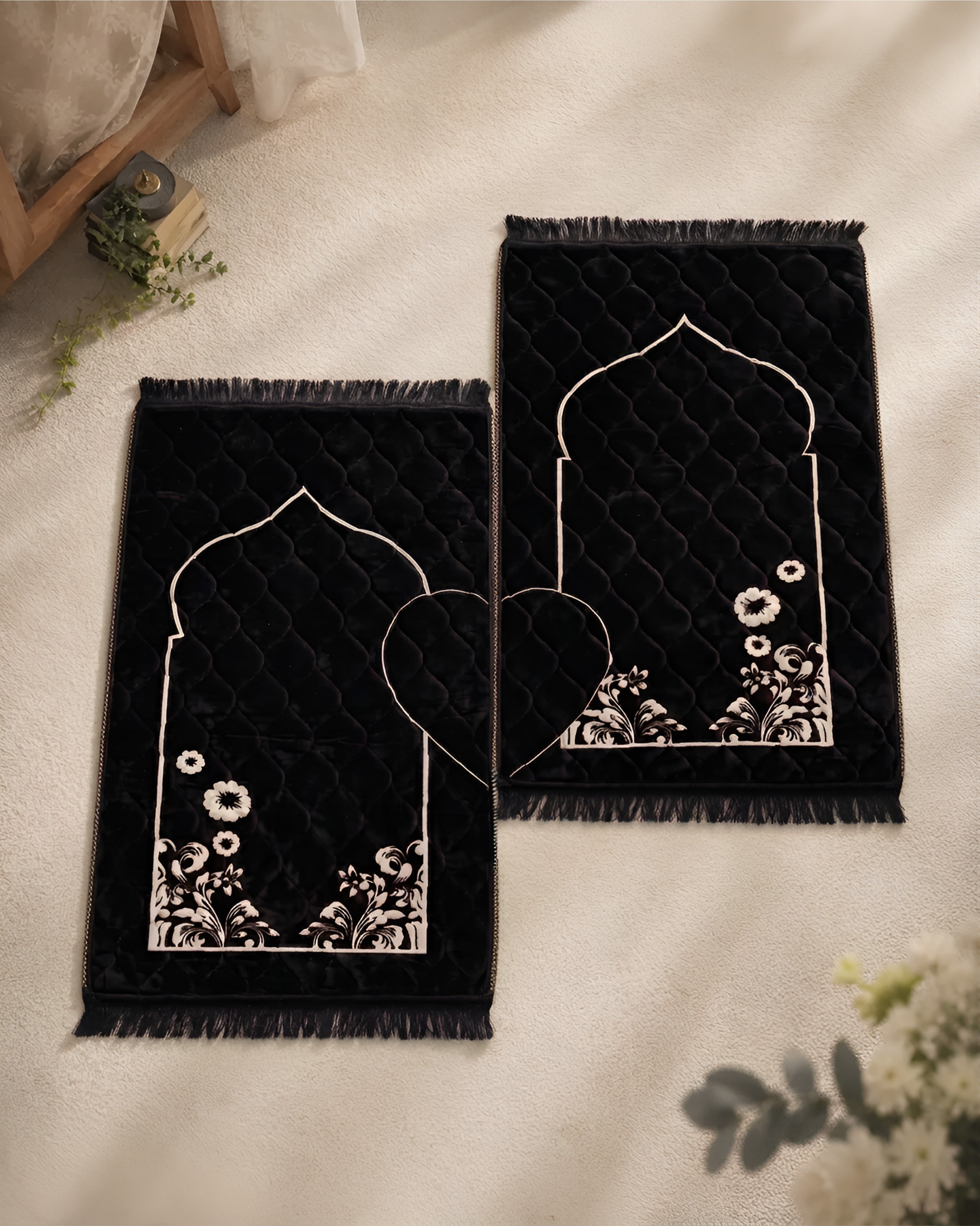 Couple Prayer Mat- Widaad Plushmink Premium