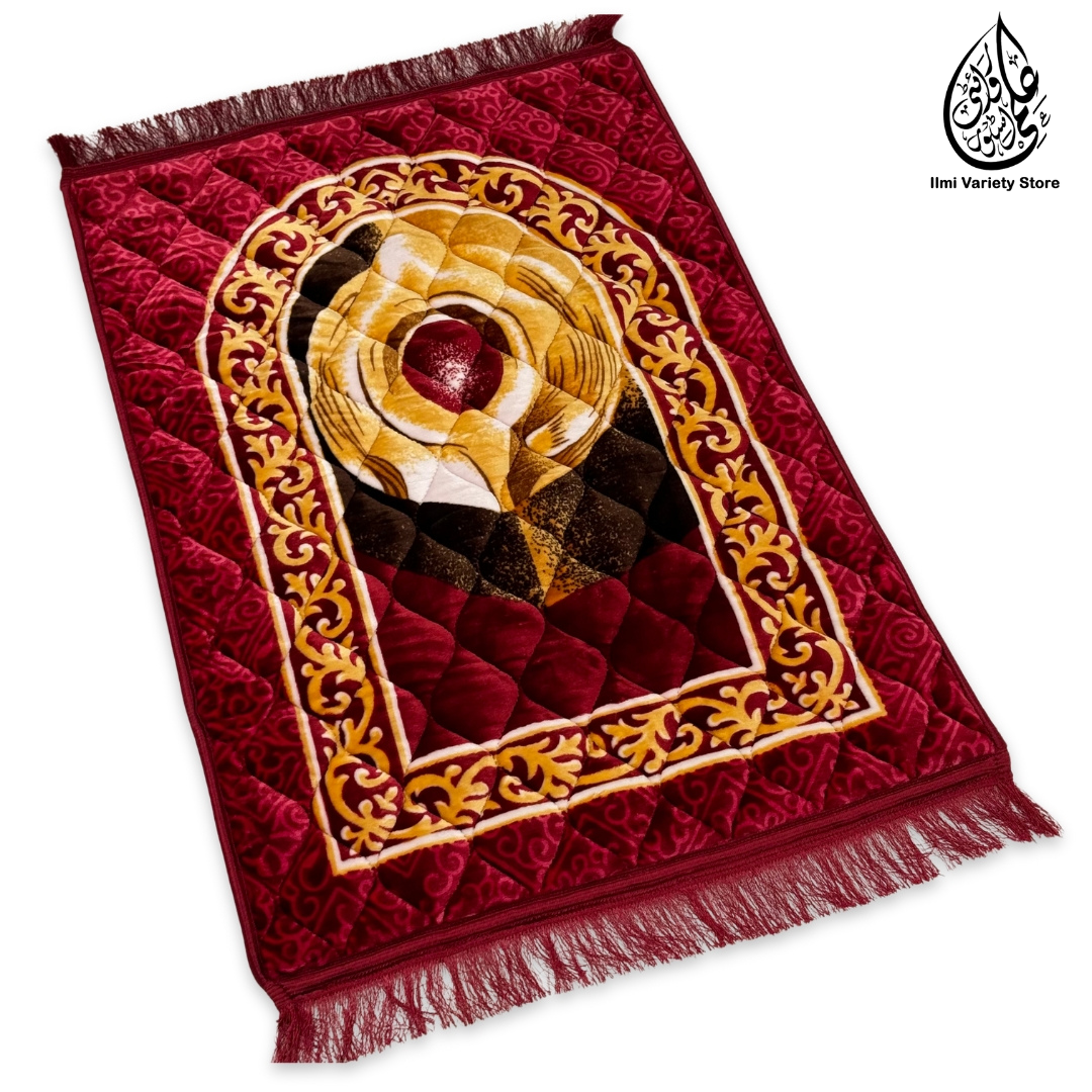Hajre Aswad Premium Prayer Mat™ | Comfit Collection | Red Ilmi Variety Store