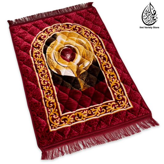 Hajre Aswad Premium Prayer Mat™ | Comfit Collection | Red