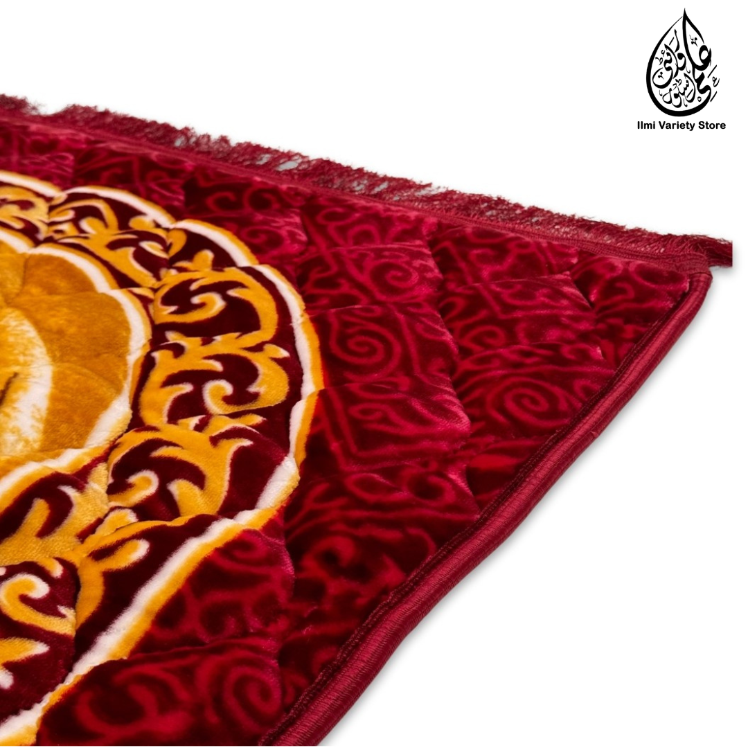 Hajre Aswad Premium Prayer Mat™ | Comfit Collection | Red