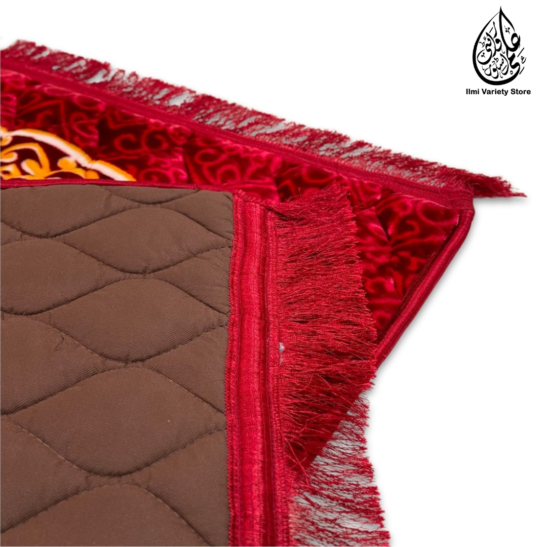 Hajre Aswad Premium Prayer Mat™ | Comfit Collection | Red Ilmi Variety Store