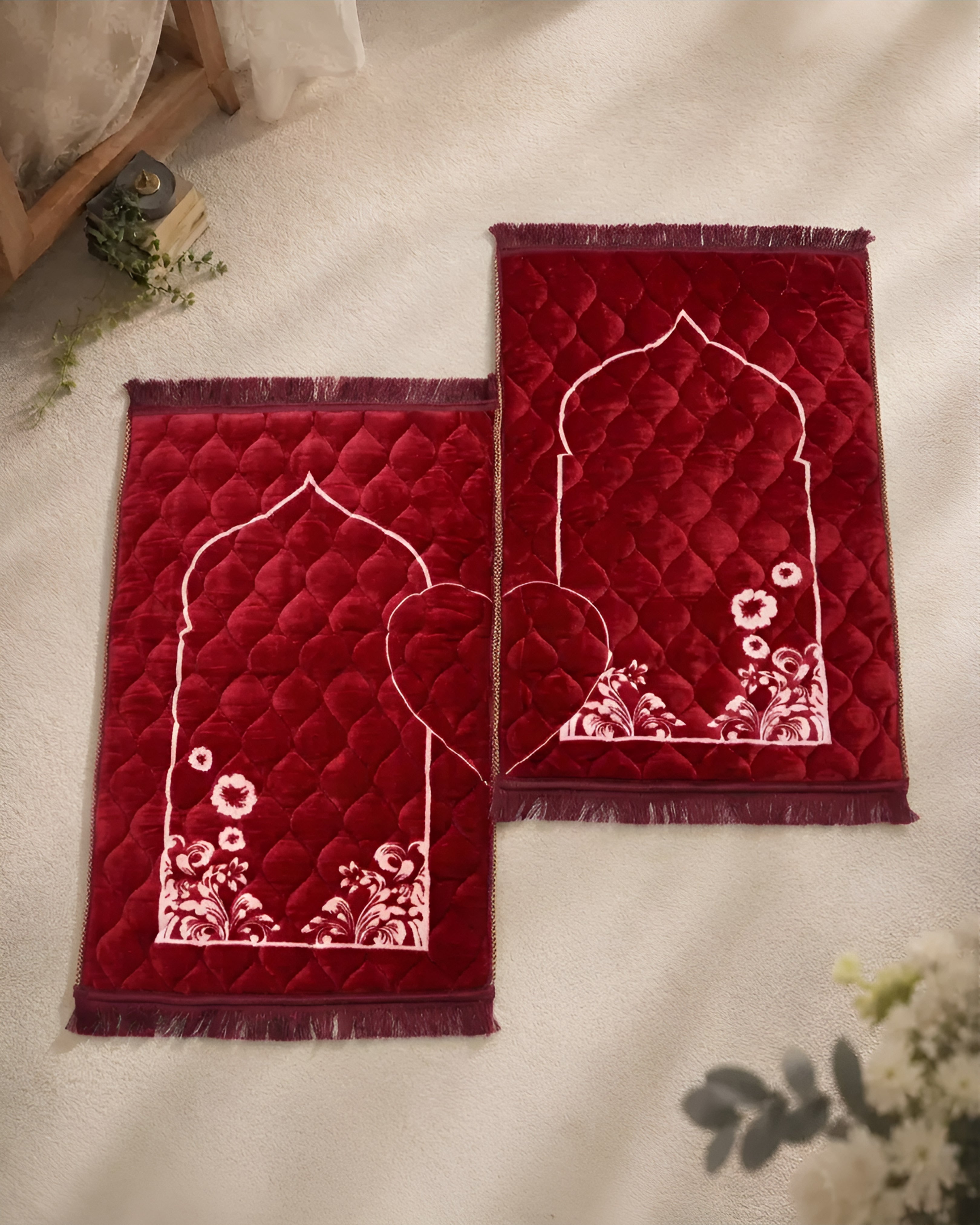 Couple Prayer Mat- Rouhan Plushmink Premium