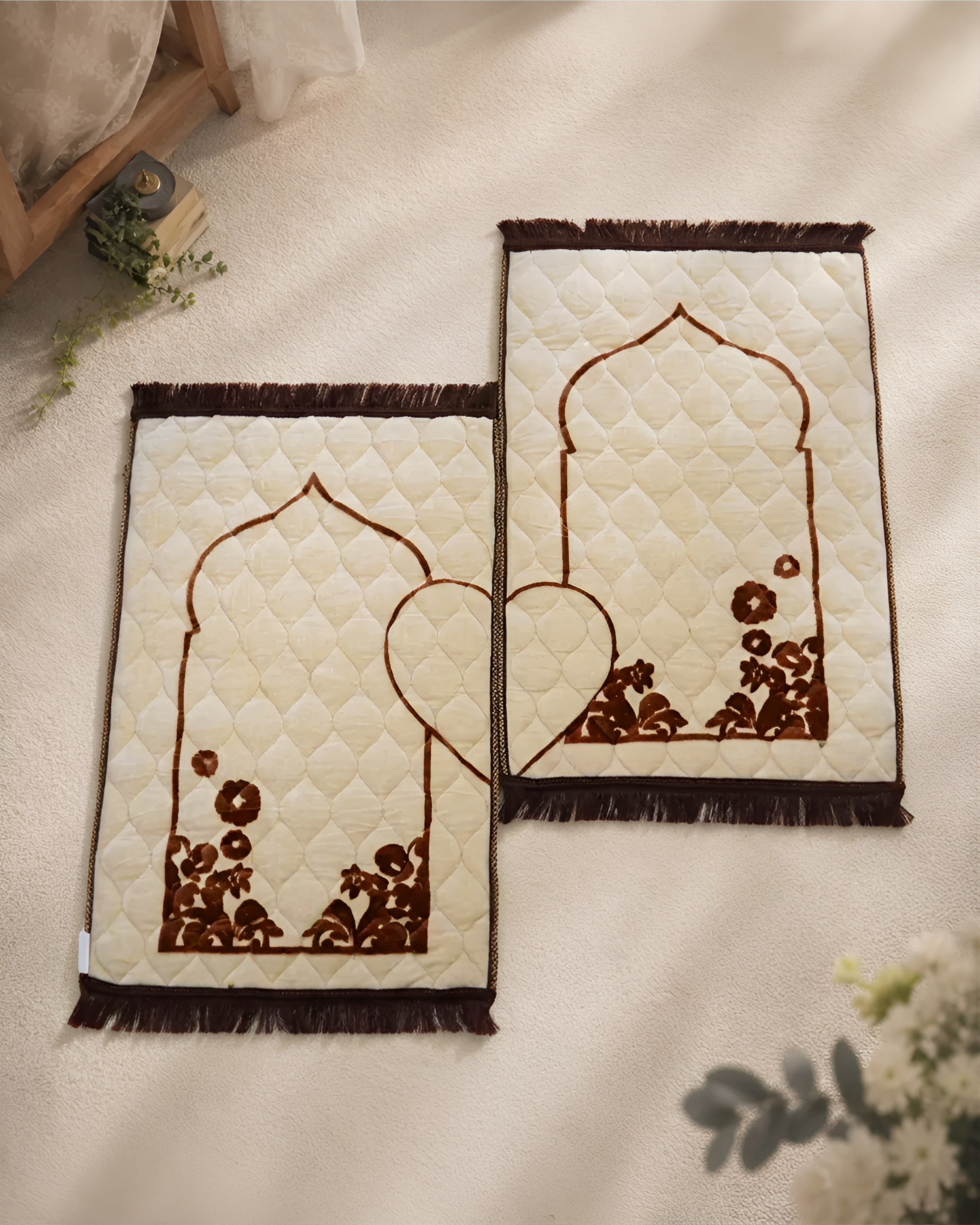 Couple Prayer Mat- Siraj Plushmink Premium