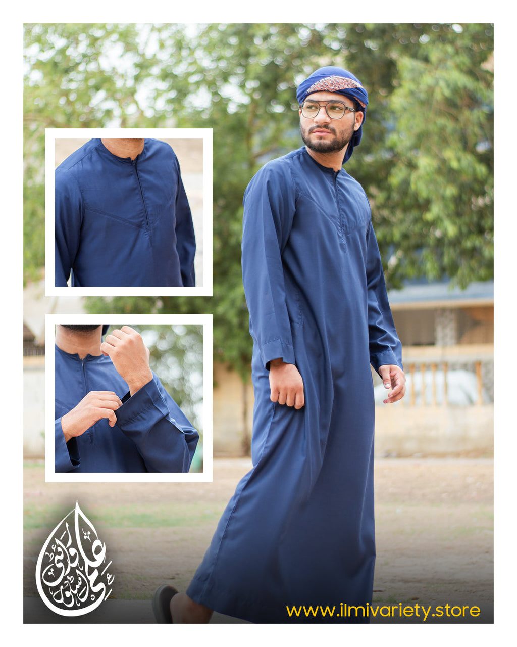 Emirati Blue Thobe || Timeless Edition Ilmi Variety Store
