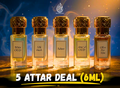✨ 5 Attar Deal – 6ml Each Ilmi Variety Store