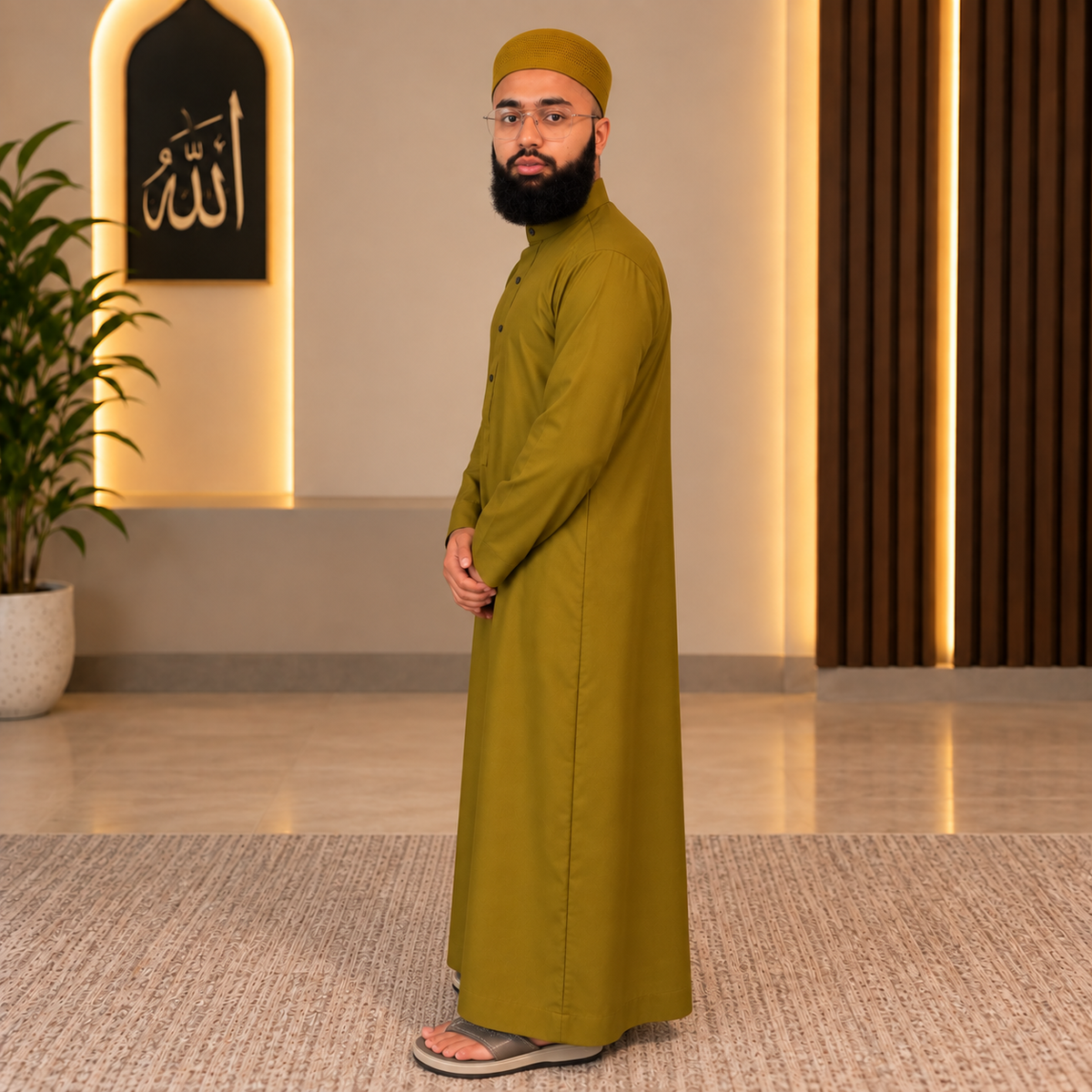 Men’s Mustard Yellow Thobe Ilmi Variety Store