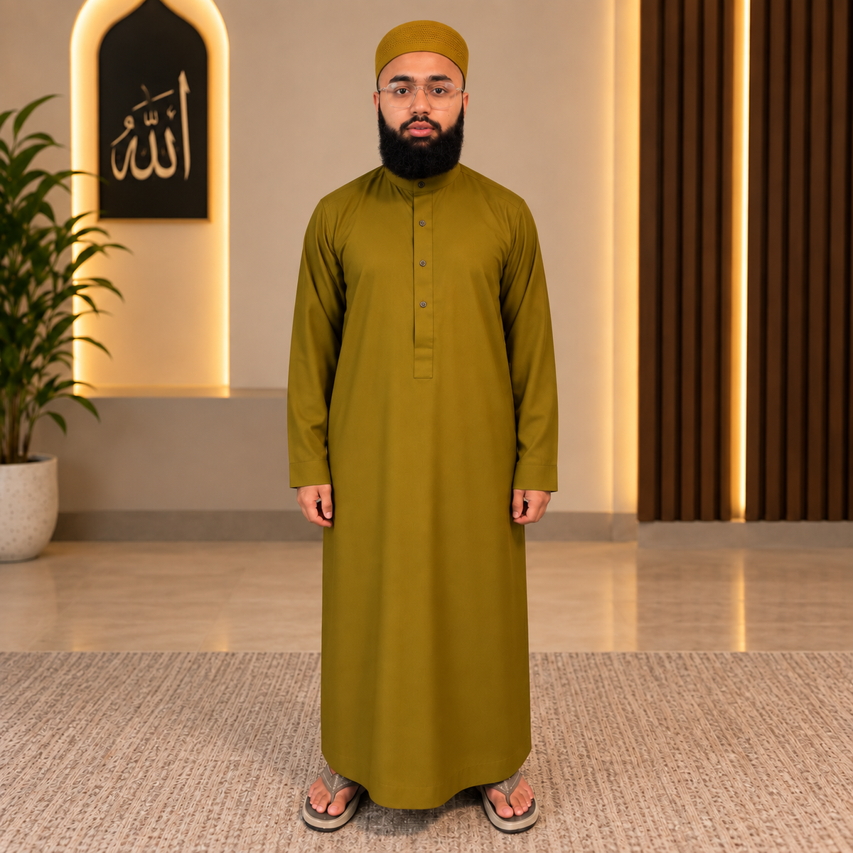 Men’s Mustard Yellow Thobe Ilmi Variety Store