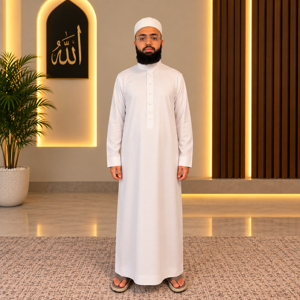 Men’s Premium White Thobe Ilmi Variety Store