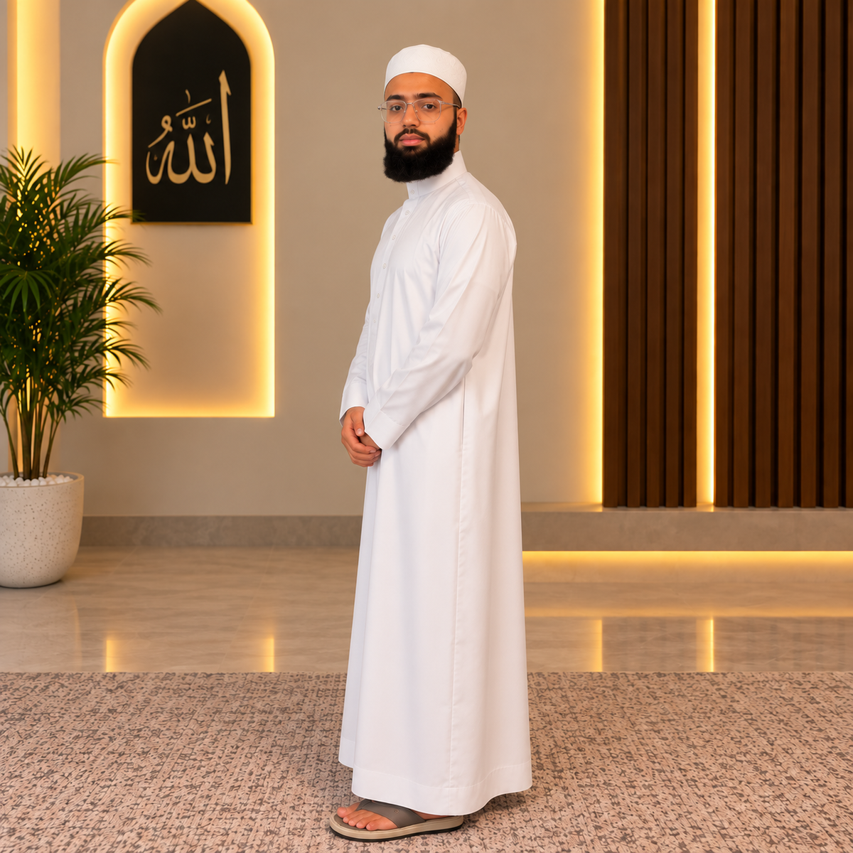 Men’s Premium White Thobe Ilmi Variety Store