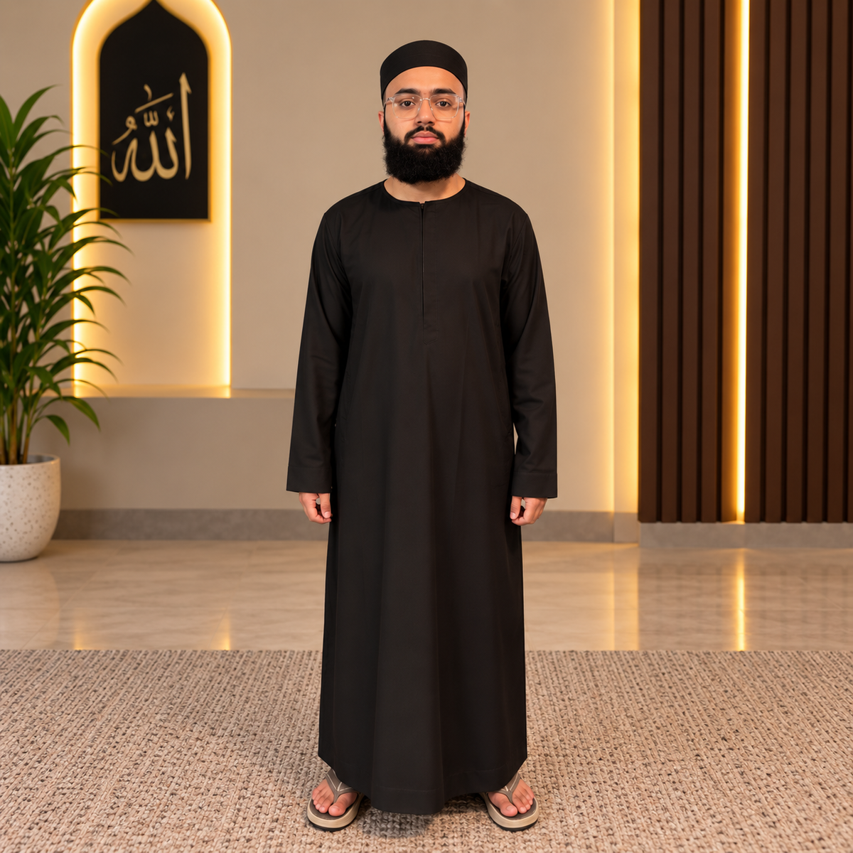 Premium Black Classic Thobe Ilmi Variety Store