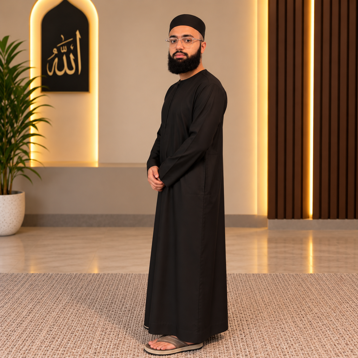 Premium Black Classic Thobe Ilmi Variety Store