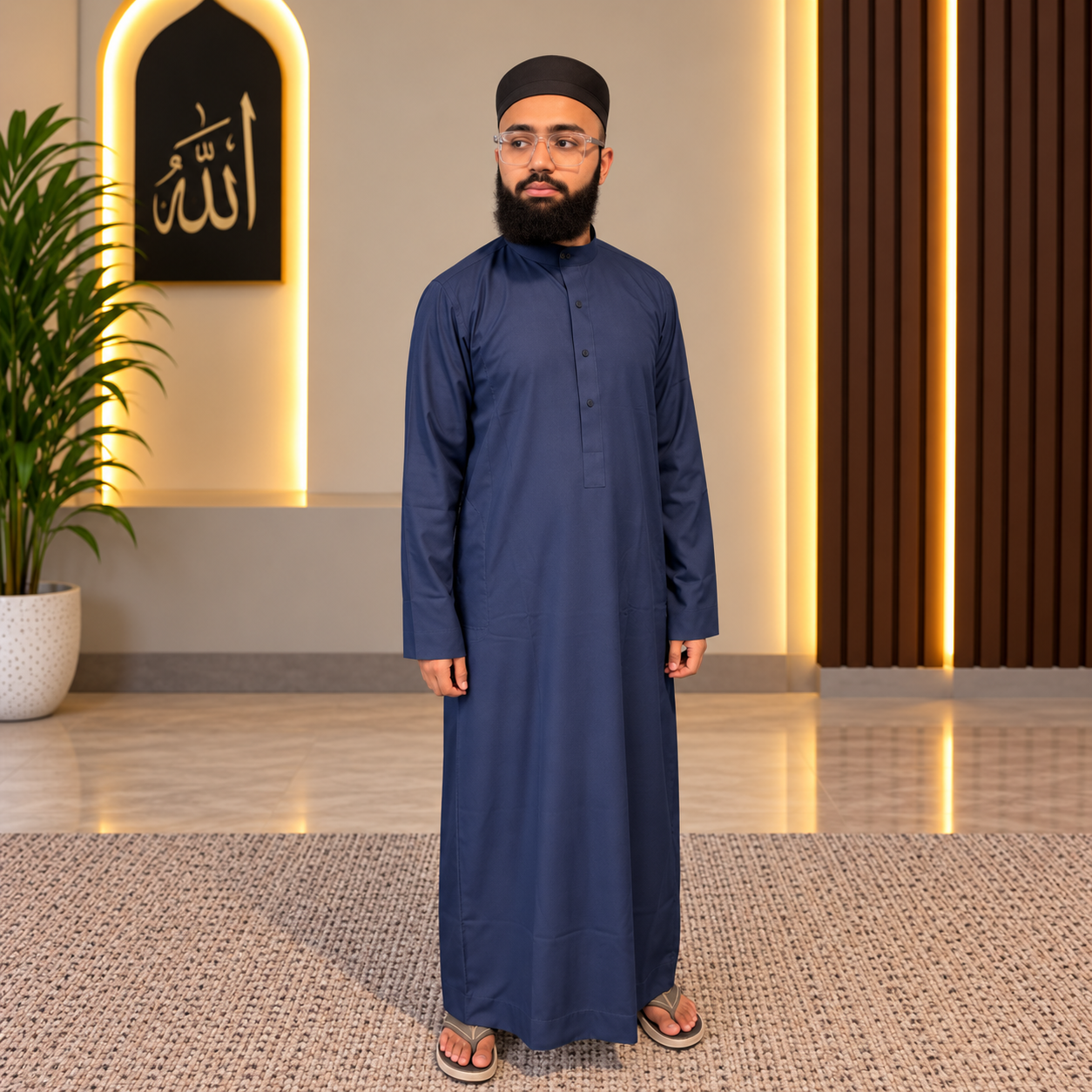 Elegant Navy Blue Thobe Ilmi Variety Store