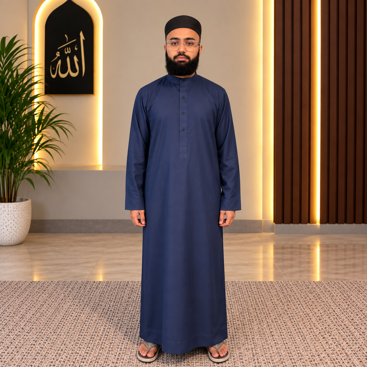 Elegant Navy Blue Thobe Ilmi Variety Store