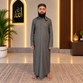 Men’s Premium Grey Thobe Ilmi Variety Store